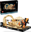 Lego Star Wars Mos Espa Podrace diorama box and fully built diorama