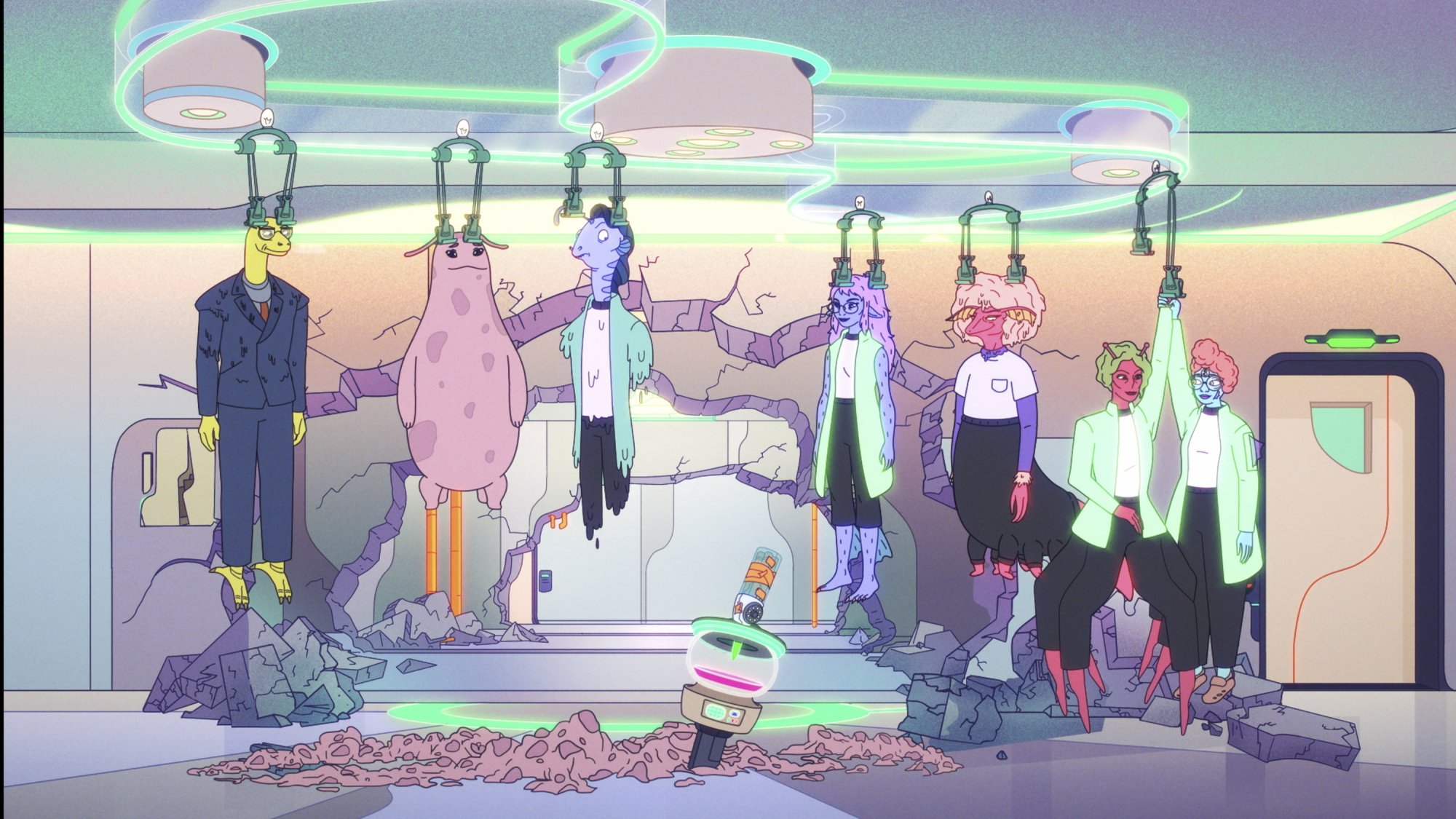 The crew of