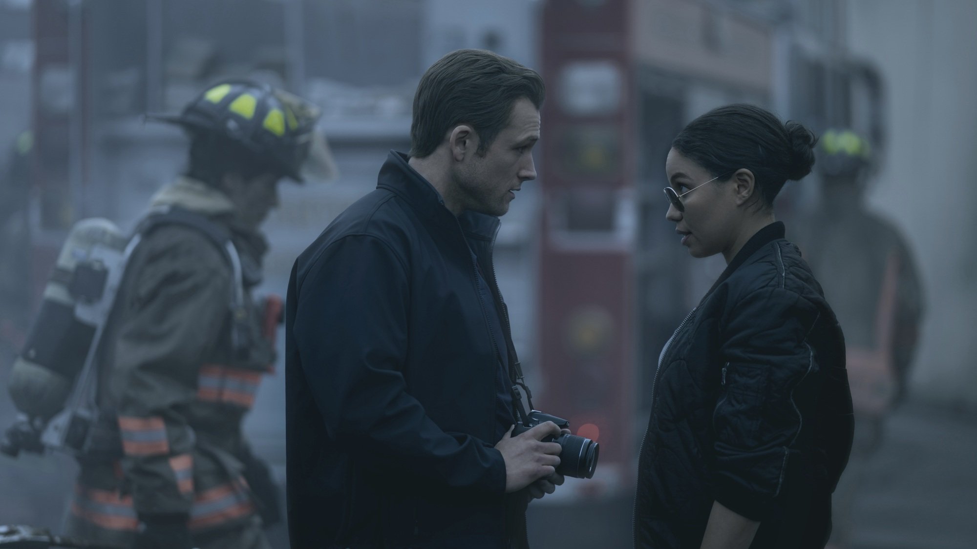 Taron Egerton and Jurnee Smollett in